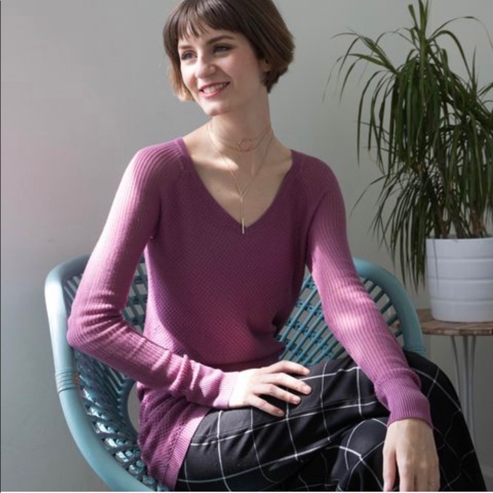 Betabrand M “No Sweat(er)” in Dusty Rose